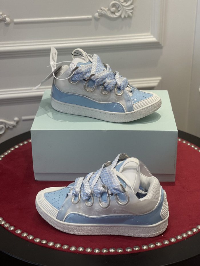 lanv1n leather curb sneakers