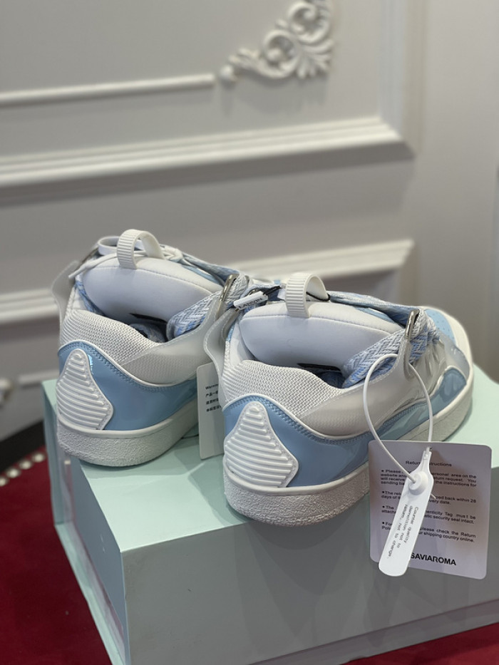 lanv1n leather curb sneakers