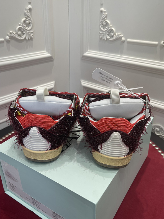 lanv1n leather curb sneakers