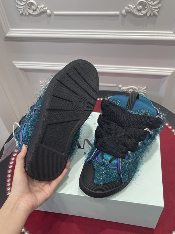 lanv1n leather curb sneakers