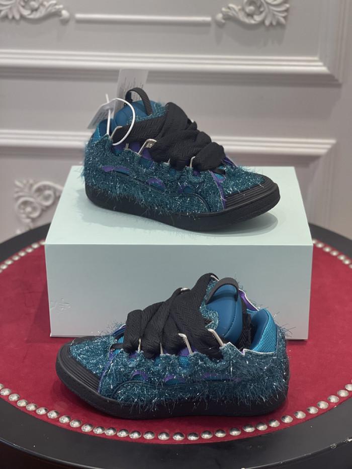 lanv1n leather curb sneakers