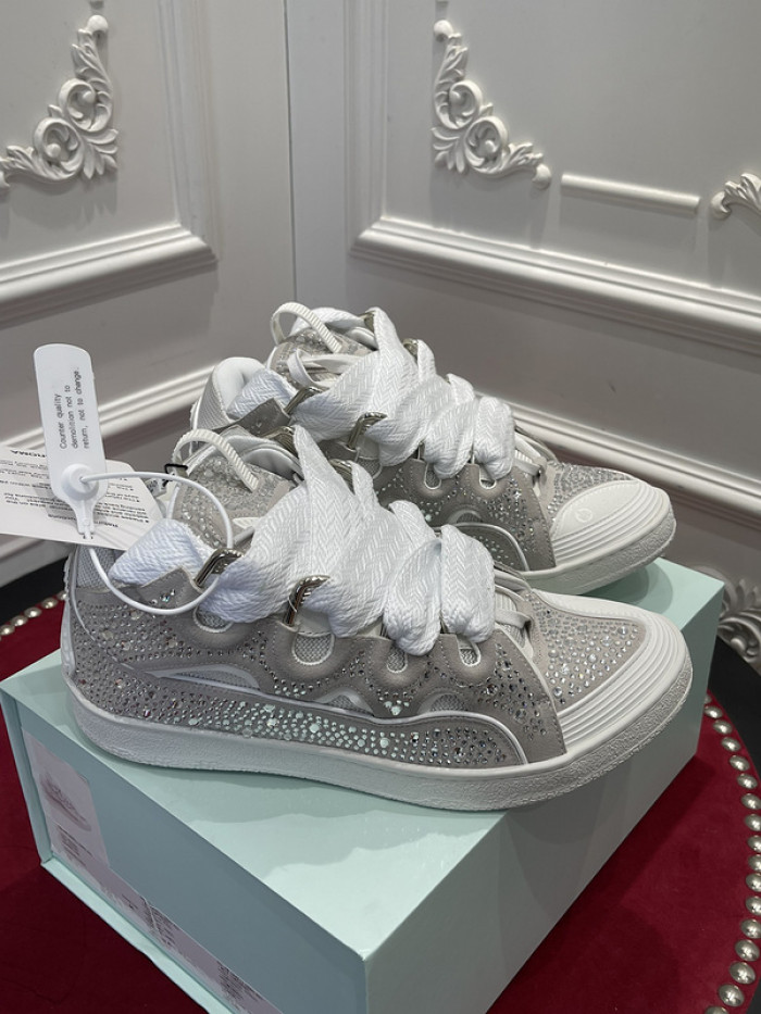 lanv1n leather curb sneakers