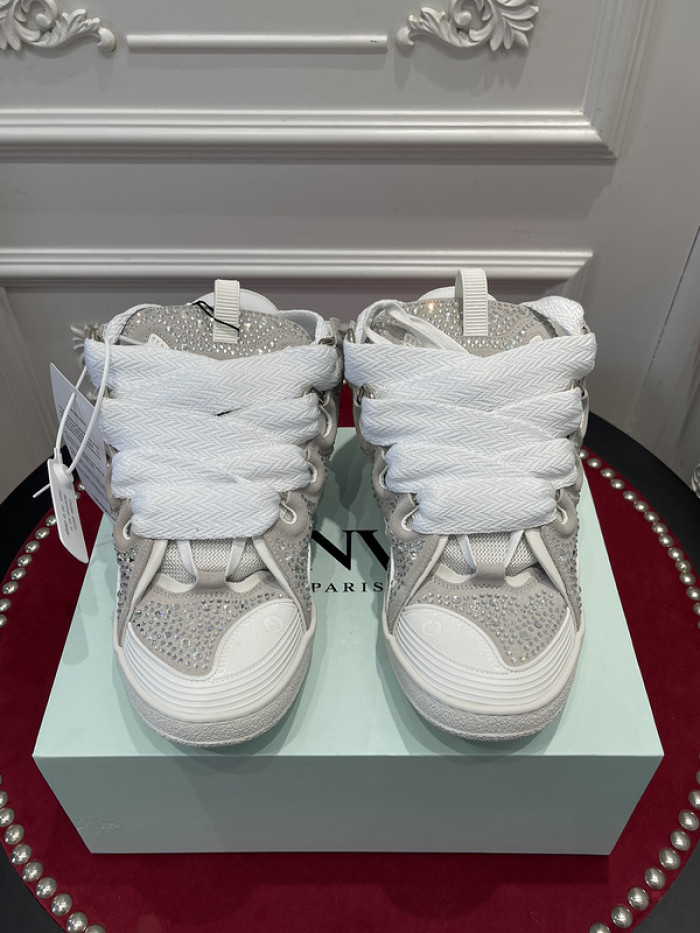 lanv1n leather curb sneakers