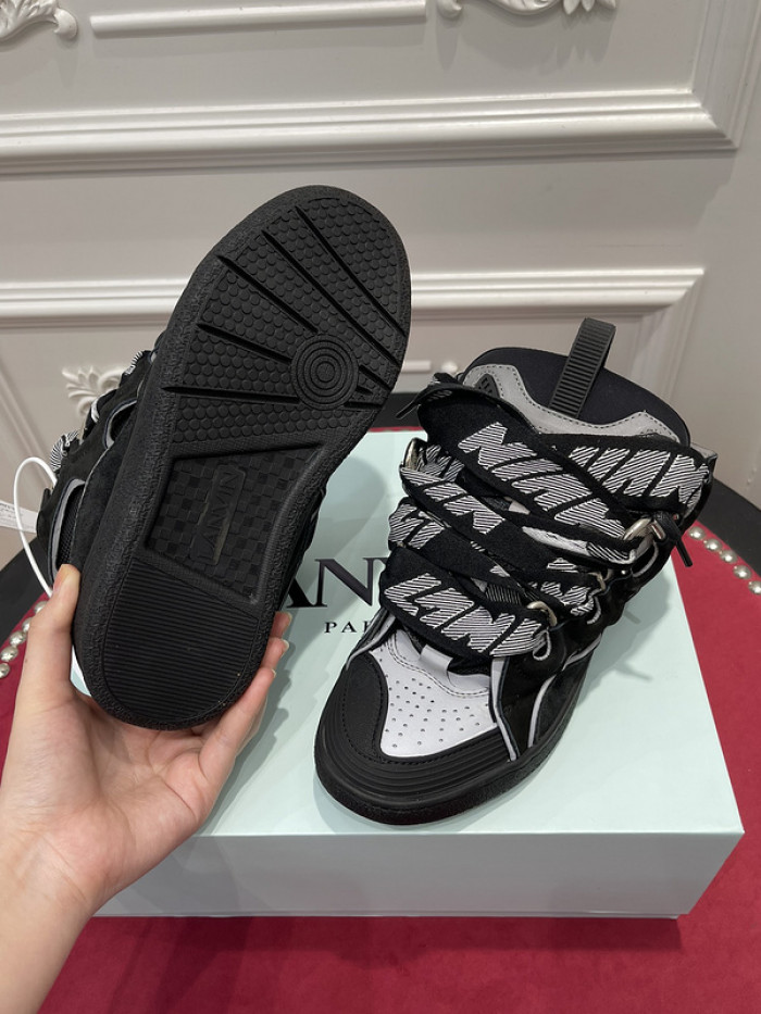 lanv1n leather curb sneakers