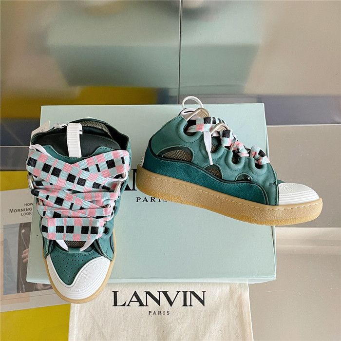 lanv1n leather curb sneakers