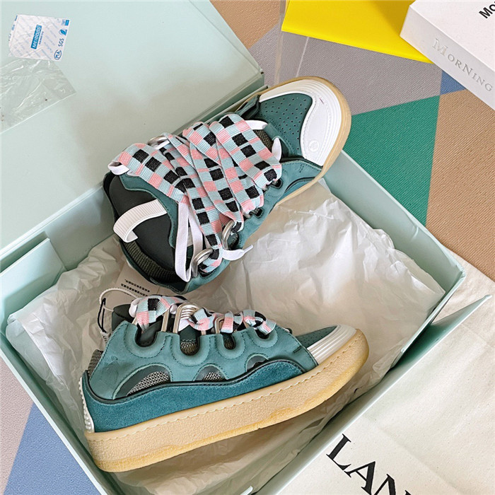 lanv1n leather curb sneakers