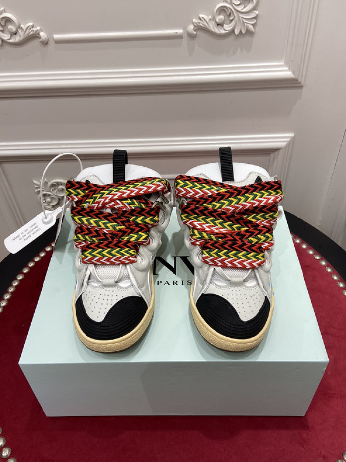 lanv1n leather curb sneakers