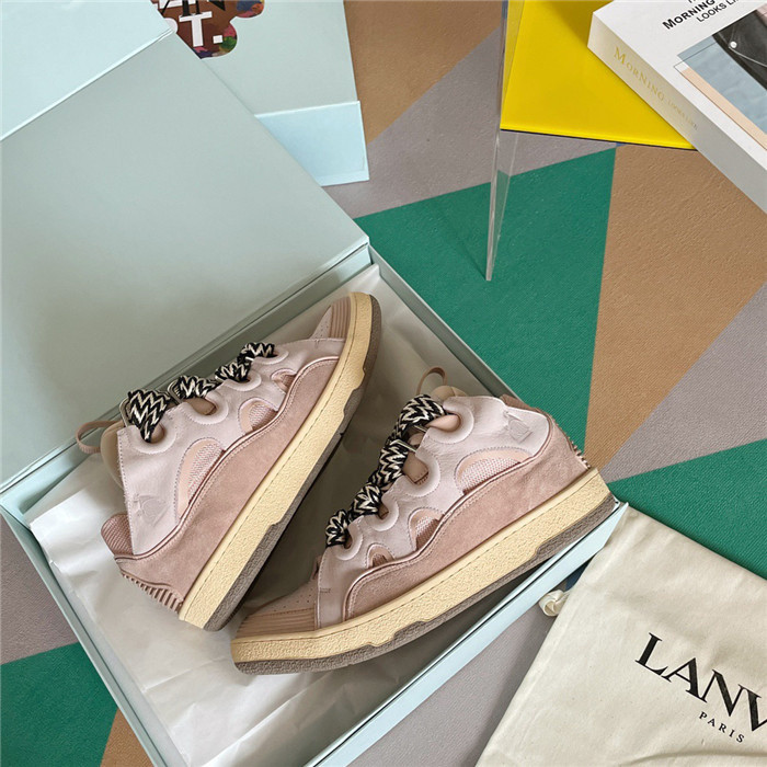 lanv1n leather curb sneakers