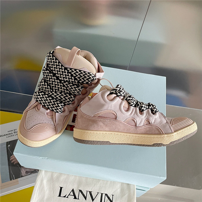 lanv1n leather curb sneakers