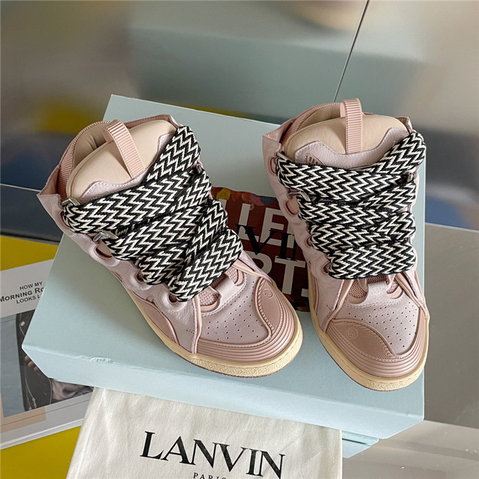 lanv1n leather curb sneakers