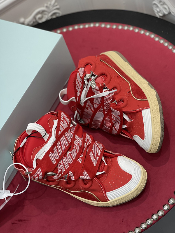 lanv1n leather curb sneakers