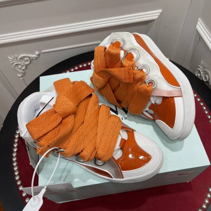 lanv1n leather curb sneakers