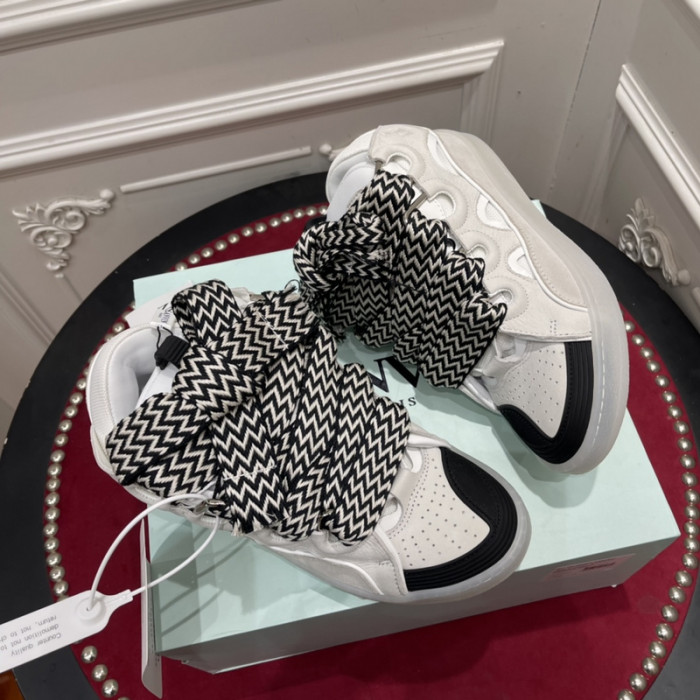 lanv1n leather curb sneakers