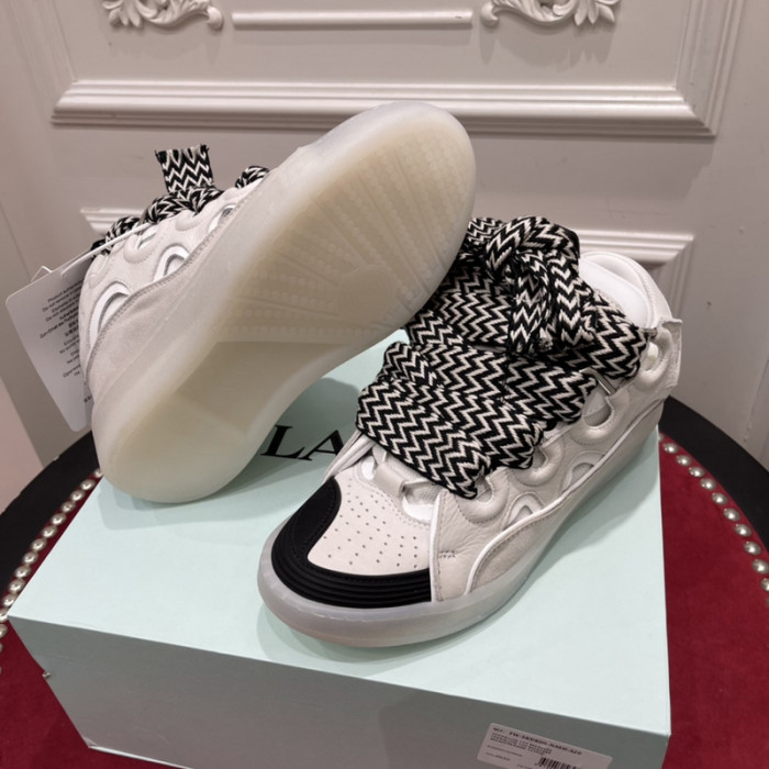 lanv1n leather curb sneakers