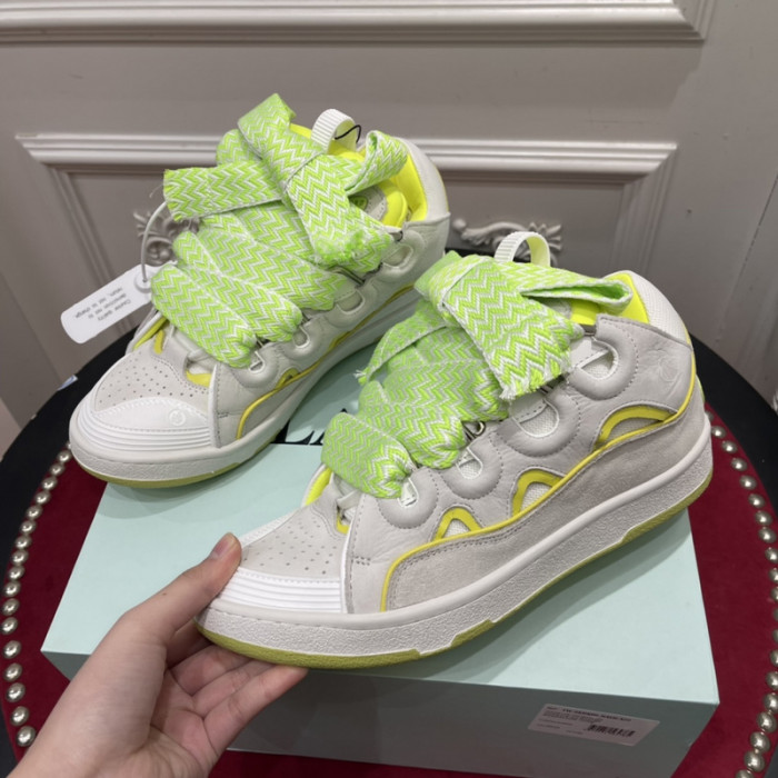 lanv1n leather curb sneakers