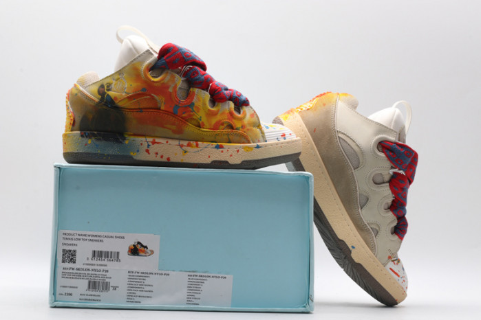 lanv1n leather curb sneakers