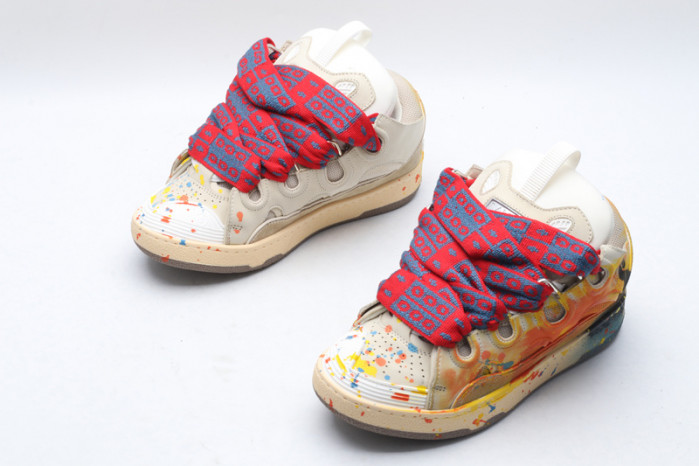 lanv1n leather curb sneakers