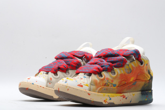 lanv1n leather curb sneakers