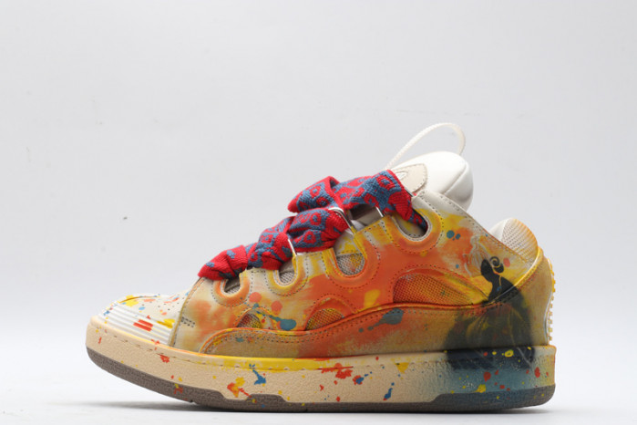 lanv1n leather curb sneakers