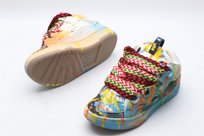 lanv1n leather curb sneakers