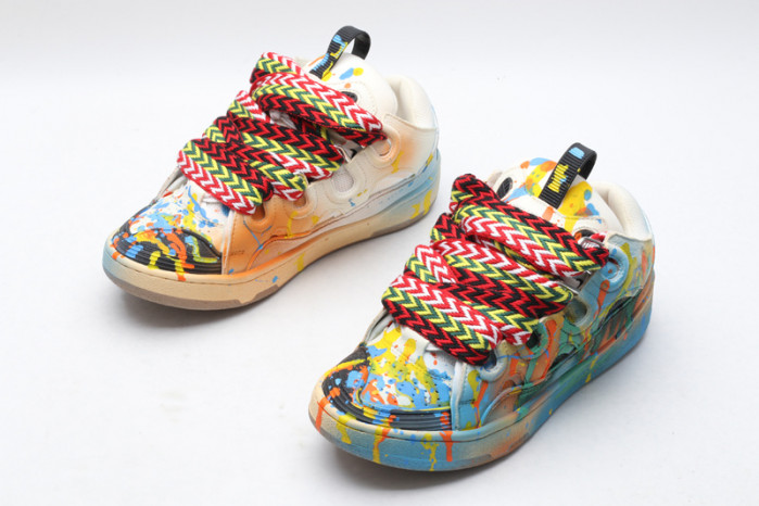 lanv1n leather curb sneakers