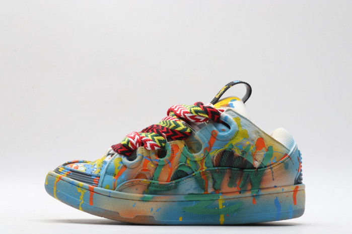 lanv1n leather curb sneakers