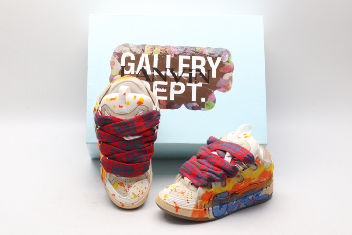 lanv1n leather curb sneakers