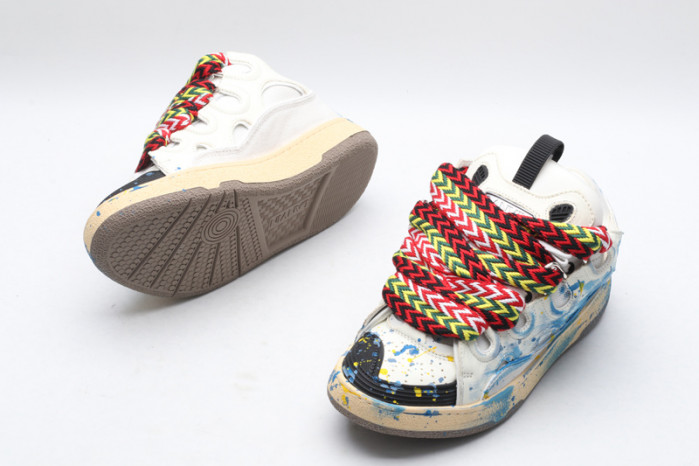 lanv1n leather curb sneakers