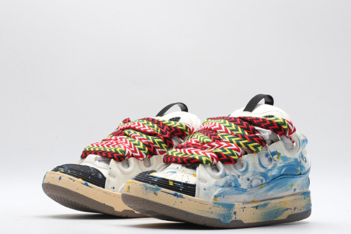 lanv1n leather curb sneakers