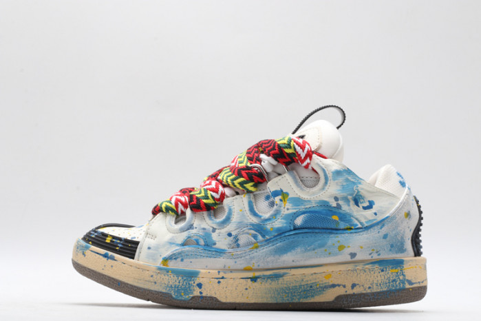 lanv1n leather curb sneakers