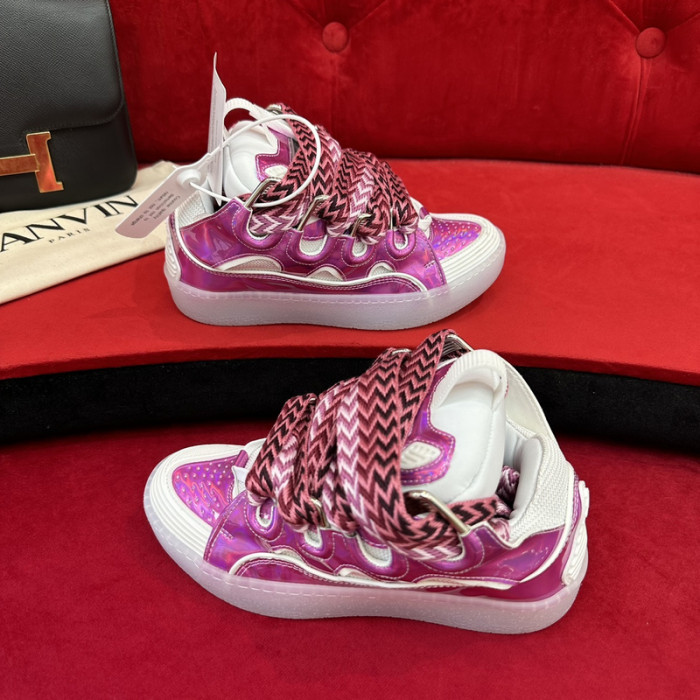 lanv1n leather curb sneakers