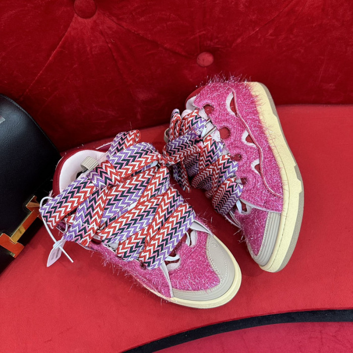 lanv1n leather curb sneakers