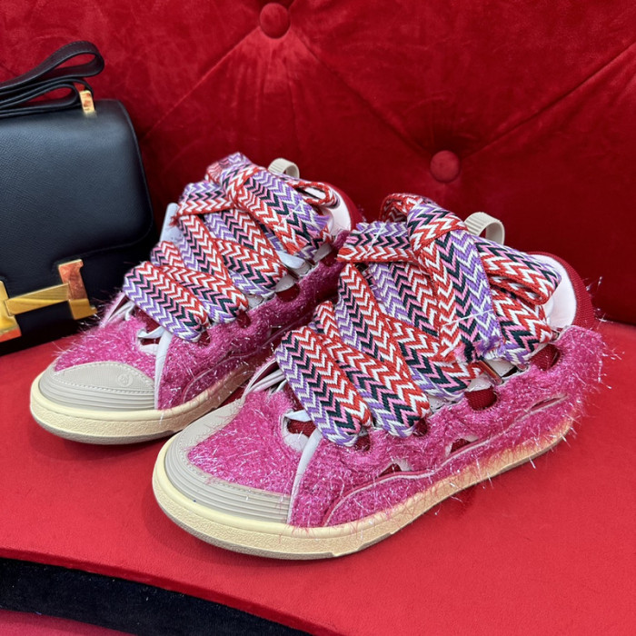 lanv1n leather curb sneakers