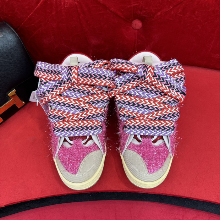 lanv1n leather curb sneakers