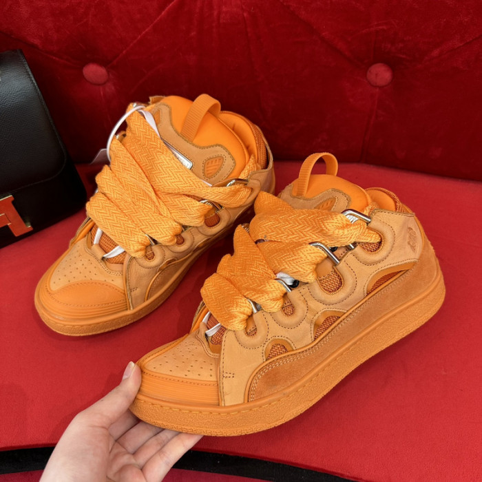 lanv1n leather curb sneakers