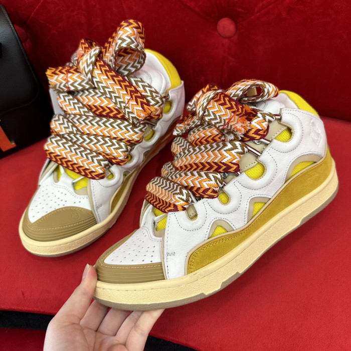 lanv1n leather curb sneakers