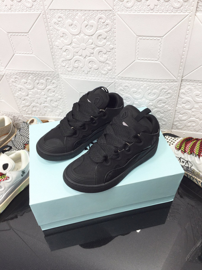 lanv1n leather curb sneakers