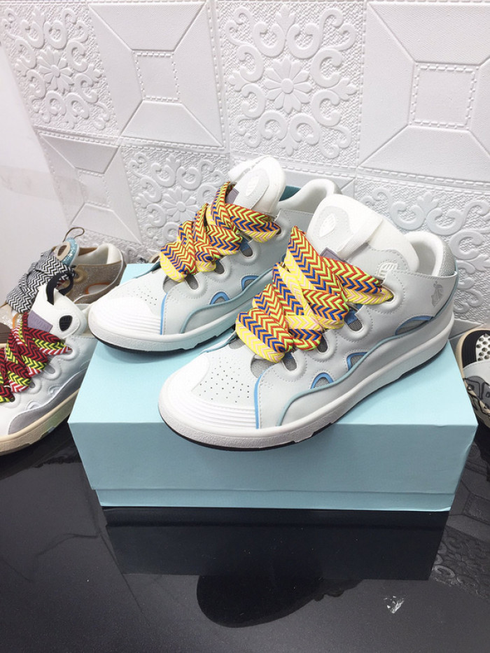 lanv1n leather curb sneakers