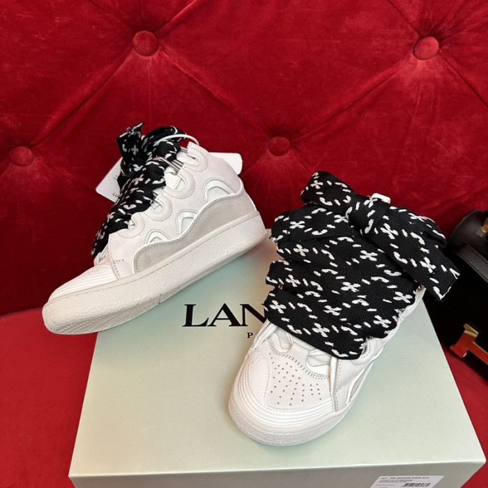 lanv1n leather curb sneakers