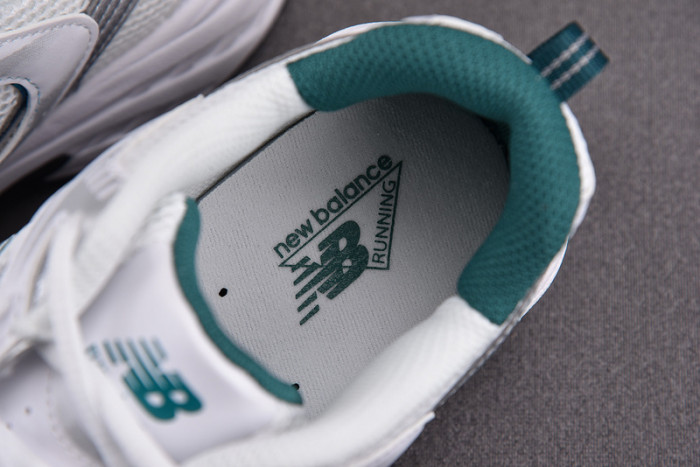 new balance 530 white silver green mr530ab