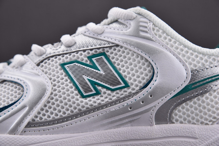 new balance 530 white silver green mr530ab