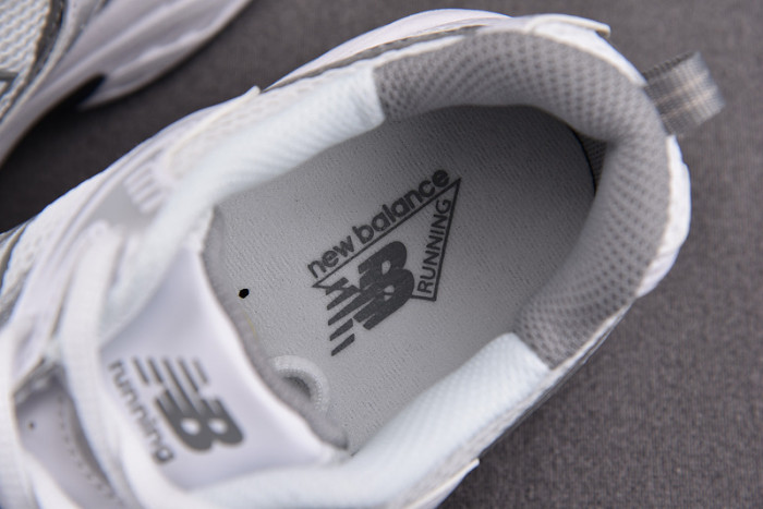 new balance 530 white silver metallic mr530ad