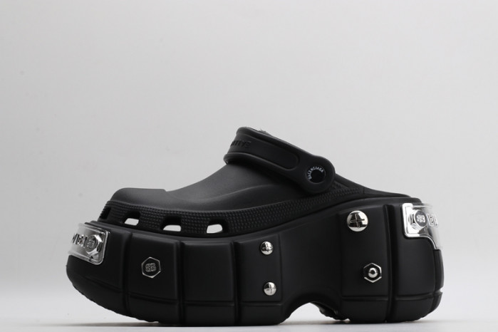balen x crocs hardcrocs slide black-687397 w1s8n 1081