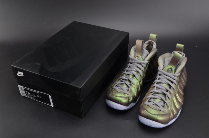 nike air foamposite one “shine” dark stucco/ black aa3963-001