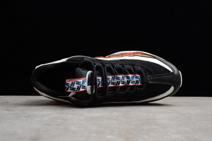 nike air max 95 “pull tab” pack black/ sail-ale brown-gym red aj4077-002