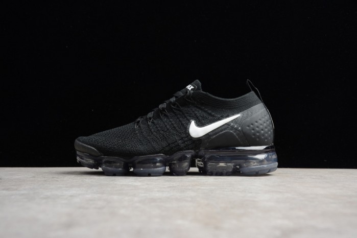 nike air vapormax flyknit 2.0 running sneakers black/grey mens 942842-001