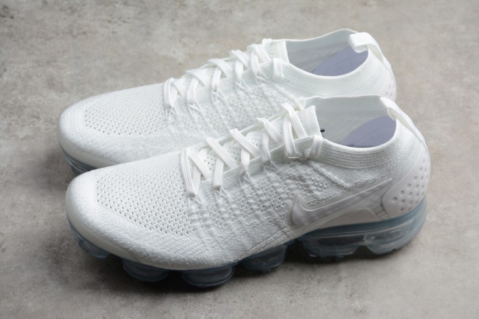 nike air vapormax flyknit 2 white pure platinum 942842-100