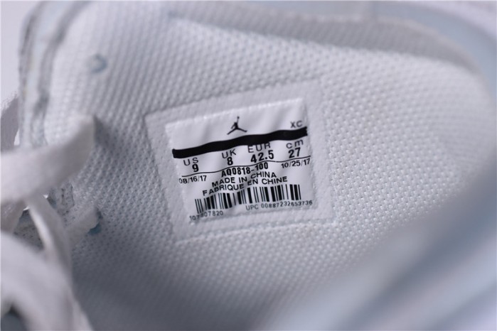 of x air jordan 1 retro high white aq0818-100