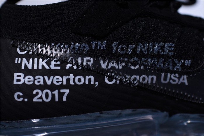 of x nike air vapormax fk black aa3831-002