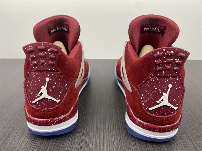 air jordan 4 retro oklahoma sooners pe su18 mnjdls 731 ln3